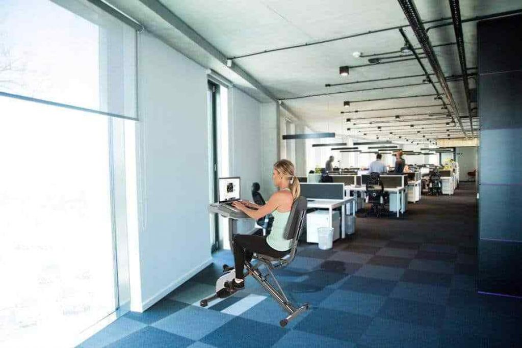 exerpeutic work fit 1000 folding semi-recumbent exercise bike