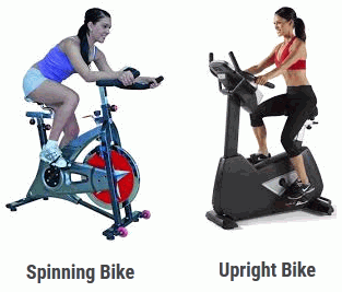 spinning bike vs upright bike