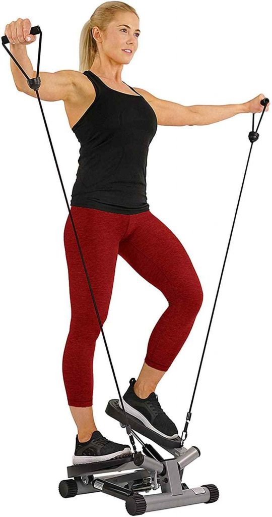 Sunny Health & Fitness No. 068 Twisting Stair Stepper with Bands