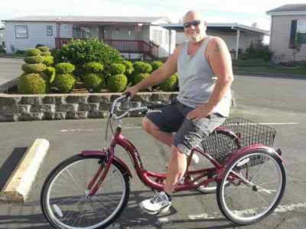 Tricycle for adults with disabilities