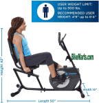 Stamina Recumbent Exercise Bike 1346