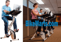 FitDesk v2.0 Desk Exercise Bike with Massage Bar