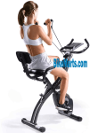 maxkare 3 in1 folding magnetic upright exercise bike