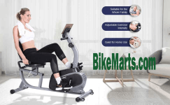maxkare recumbent exercise bike indoor cycling stationary bike