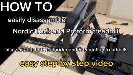 How to Disassemble NordicTrack Commercial 1750 Treadmill for Moving