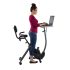 How does the exercise bike respond?